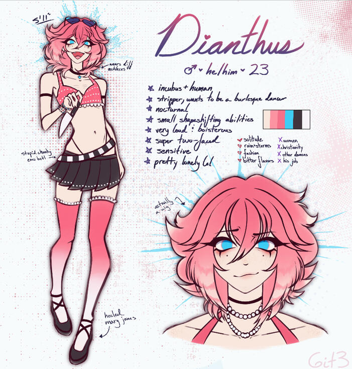 My own OC (Dianthus)